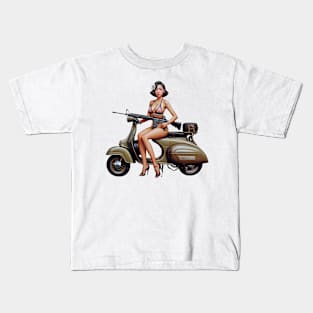 Scooter Girl Kids T-Shirt